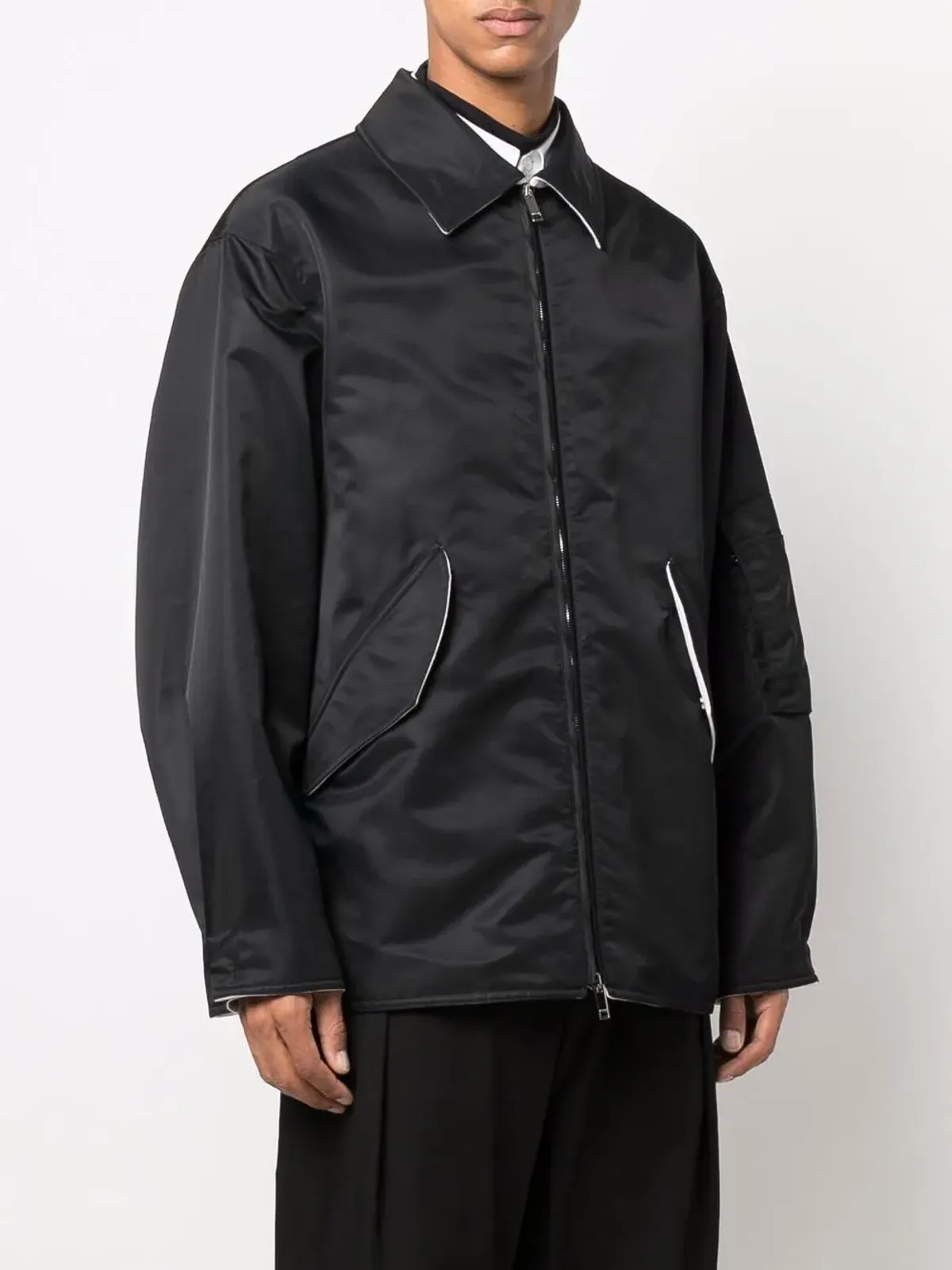 Valentino Garavani ジップアップシャツジャケット - 画像3