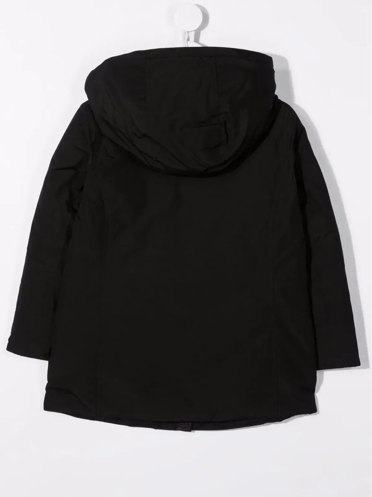 Woolrich Kids hooded feather-down cotton-blend coat - Black - 画像2