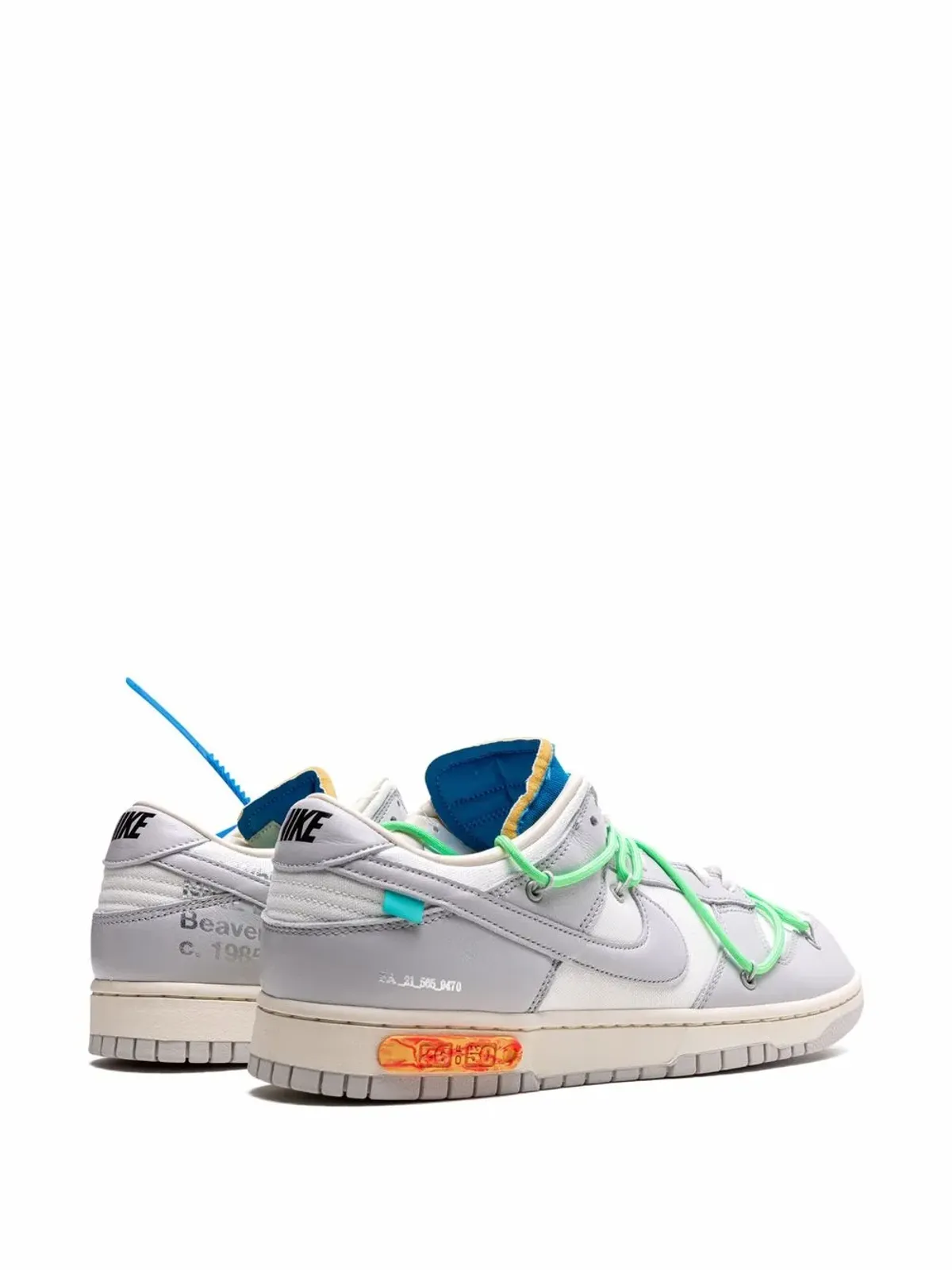 Nike X Off-White Dunk Low Lot 26 スニーカー - 画像3