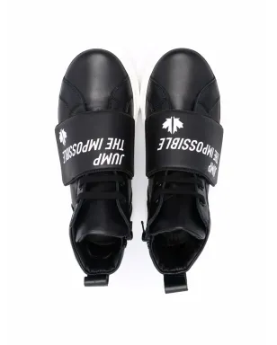 DSQUARED2 KIDS ロゴプリント ハイカット レザースニーカー - サムネイル3