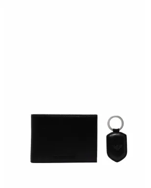 Emporio Armani 折りたたみレザーウォレットとタグ - サムネイル1