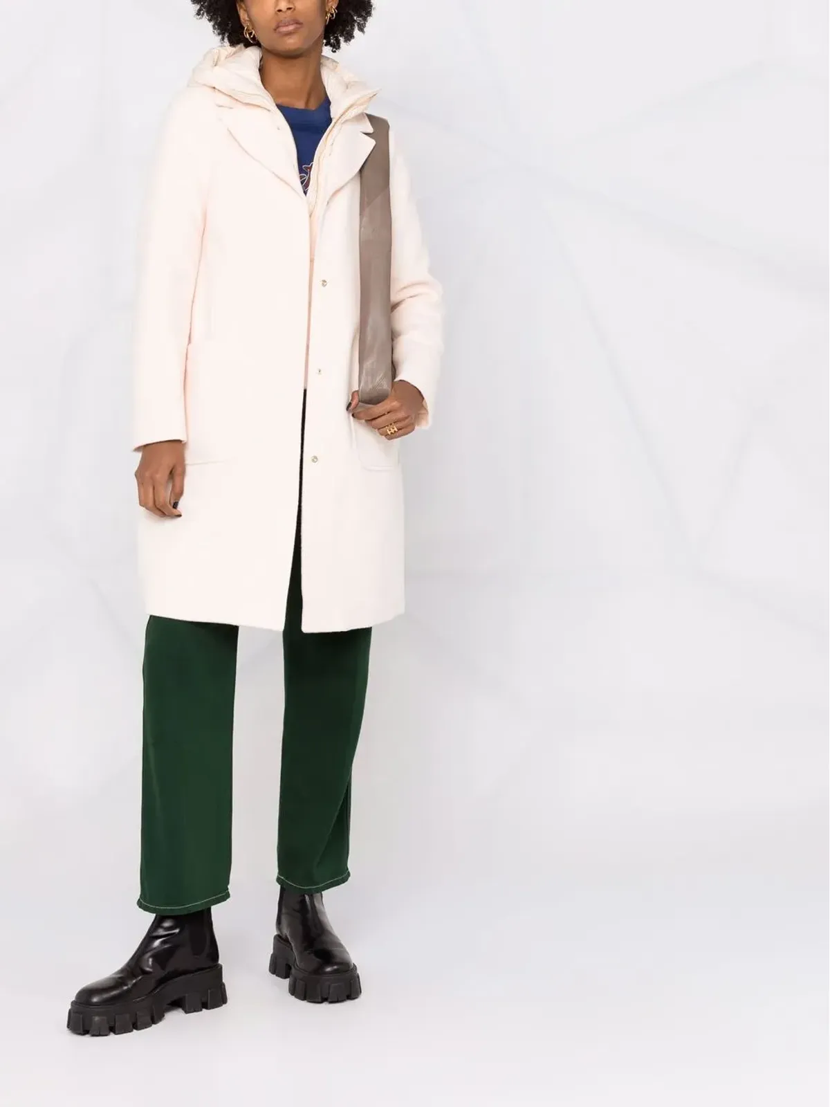 Woolrich パッド入りジップアップコート - 画像2