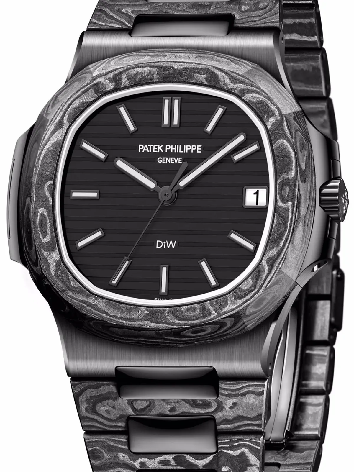 DiW (Designa Individual Watches) ビンテージ Nautilus The Black Grail ウォッチ - 画像2