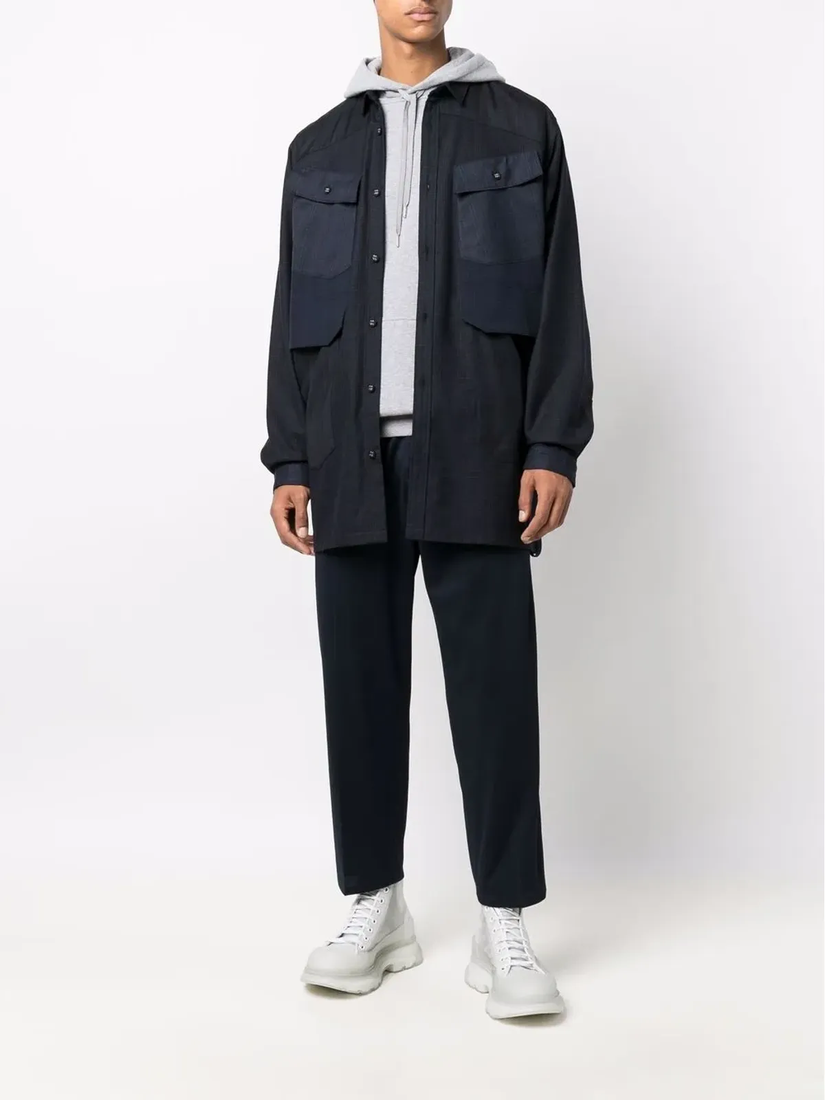 White Mountaineering オーバーサイズシャツジャケット - 画像2