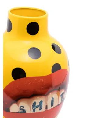 Seletti Toiletpaper ポルカドット セラミック花瓶 - イエロー - サムネイル4