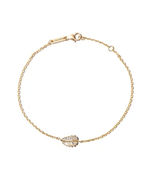 Anita Ko 18kt イエローゴールド パームリーフ ダイヤモンド ブレスレット - サムネイル1