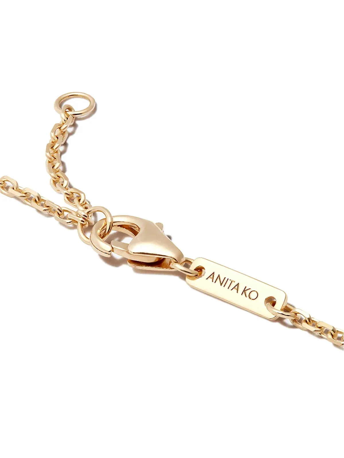 Anita Ko 18kt イエローゴールド パームリーフ ダイヤモンド ブレスレット - 画像3
