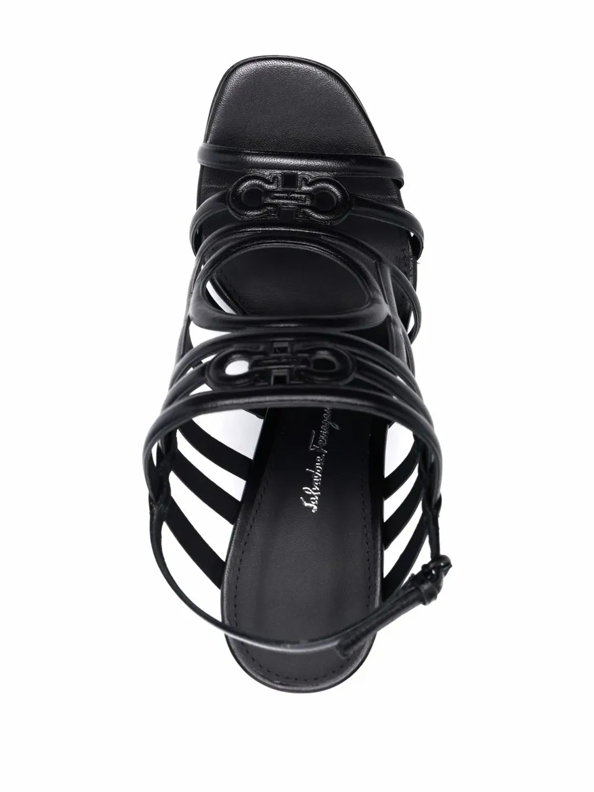 Ferragamo フロレンツァ ミラードヒール サンダル - ブラック - 画像4