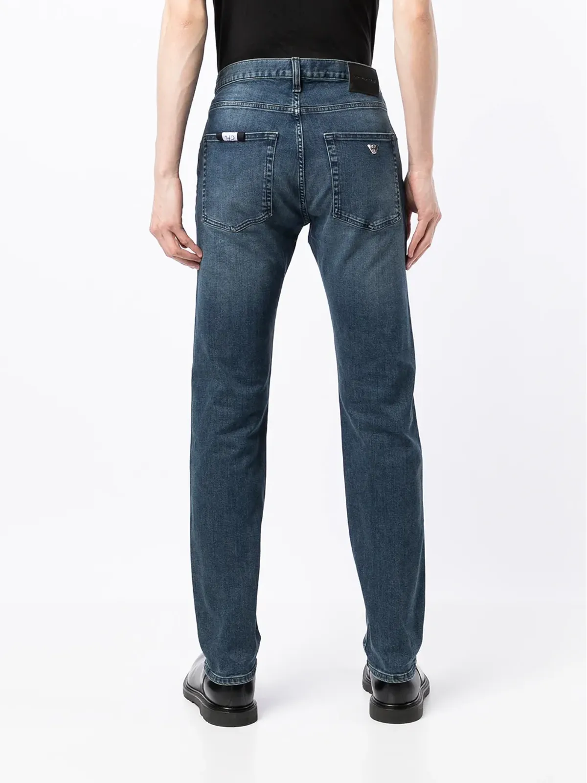 Emporio Armani J45ストレートレッグ ツイルデニムジーンズ - 画像4