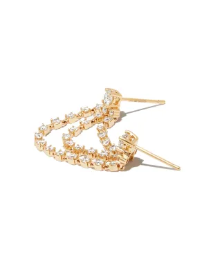 Anita Ko 18kt イエローゴールド チェーンディテール ダイヤモンド イヤリング - サムネイル2
