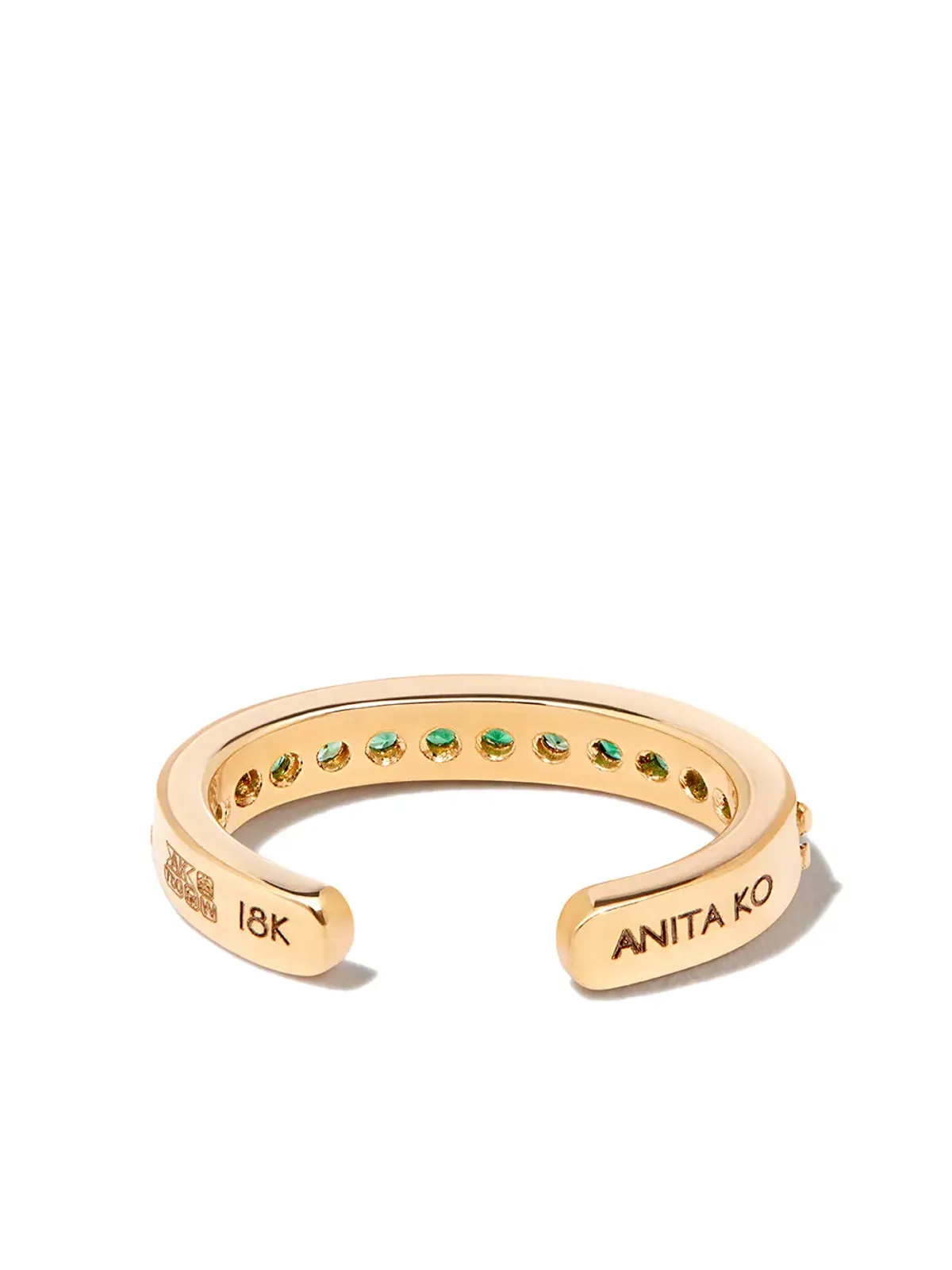 Anita Ko 18kt イエローゴールド エメラルド イヤーカフ - 画像3