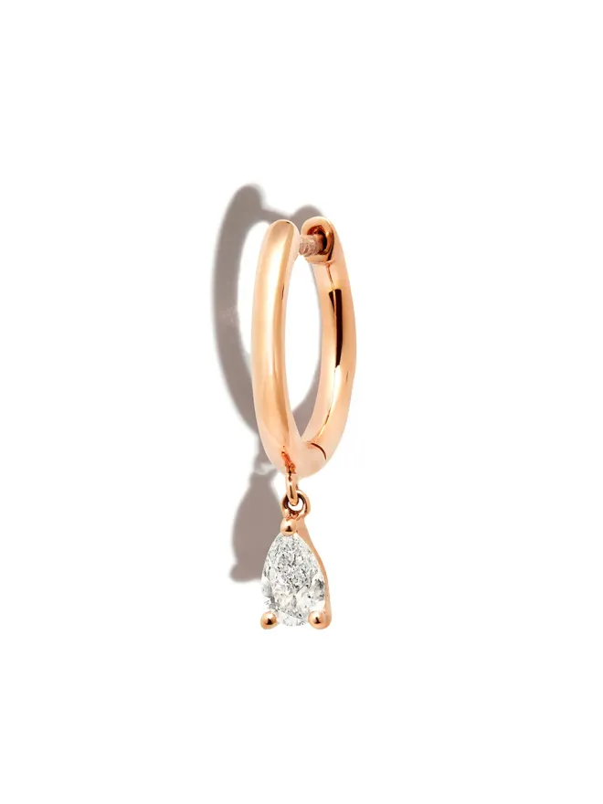 Anita Ko Anita Ko 18kt ローズゴールド ダイヤモンド ハグイヤリング - ピンクの商品画像