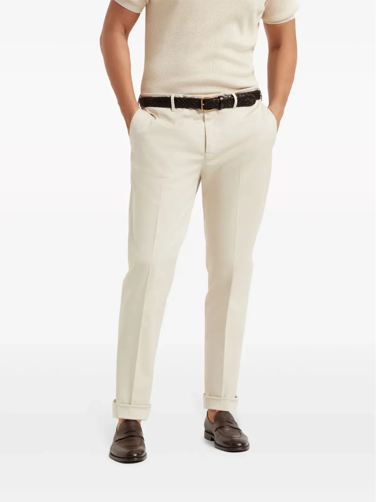 Brunello Cucinelli テーパードレッグ チノパンツ - 画像3