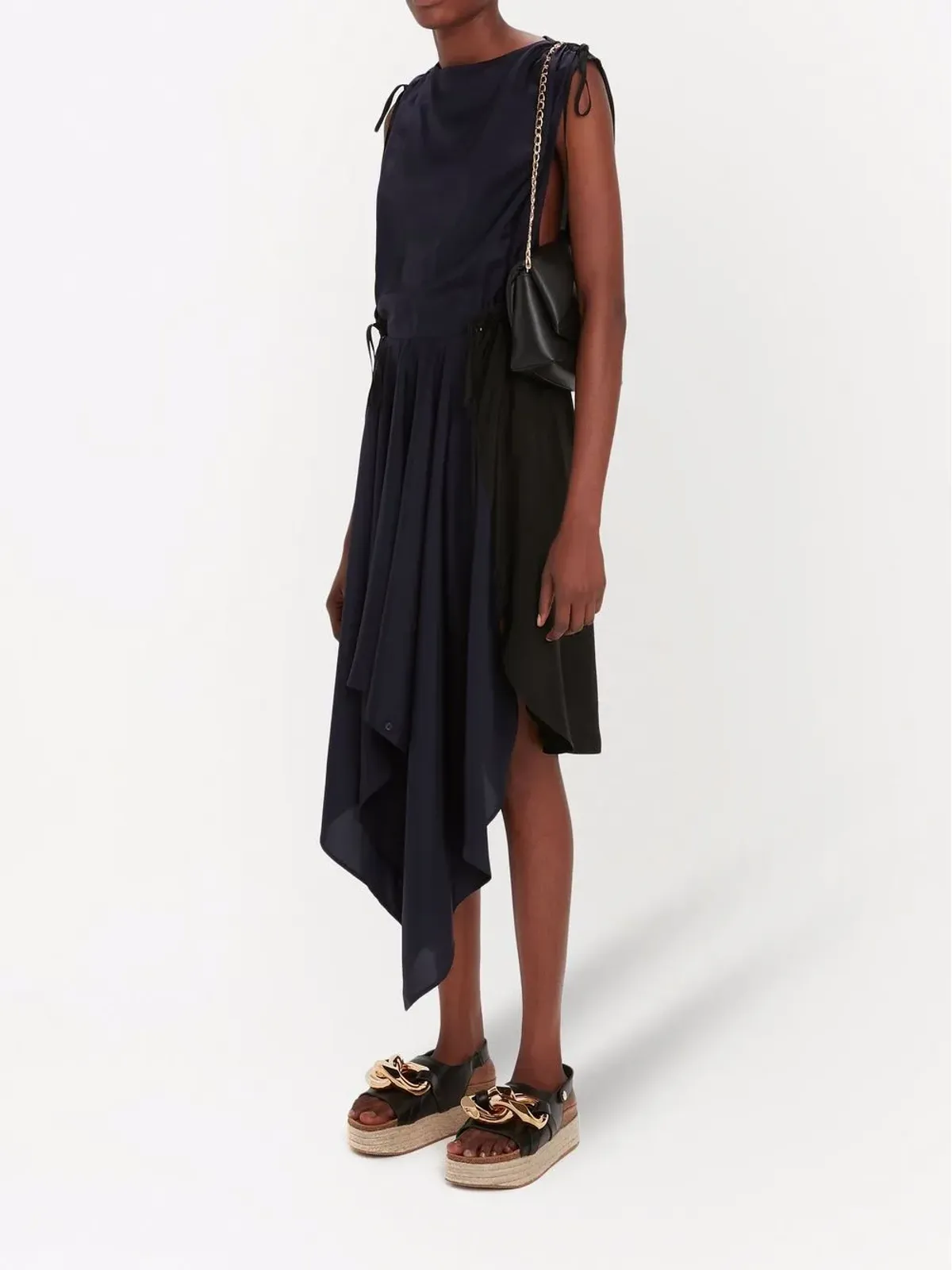 JW Anderson アシンメトリックヘム ミディドレス - 画像3