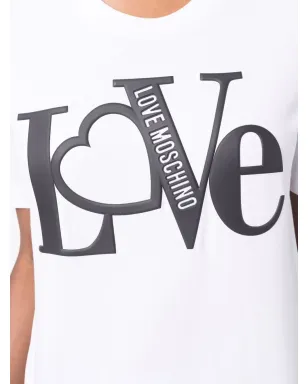 Love Moschino スローガンプリント半袖Tシャツ - サムネイル5