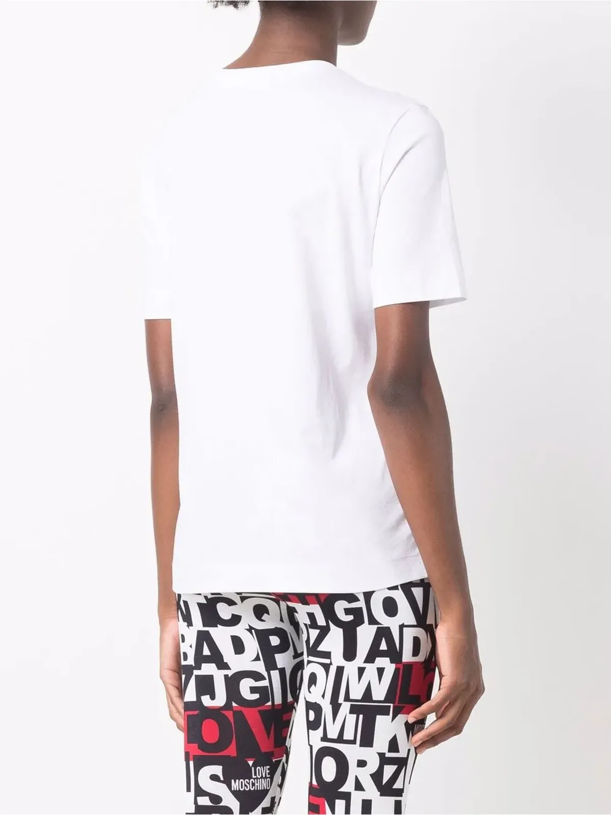 Love Moschino スローガンプリント半袖Tシャツ - 画像4