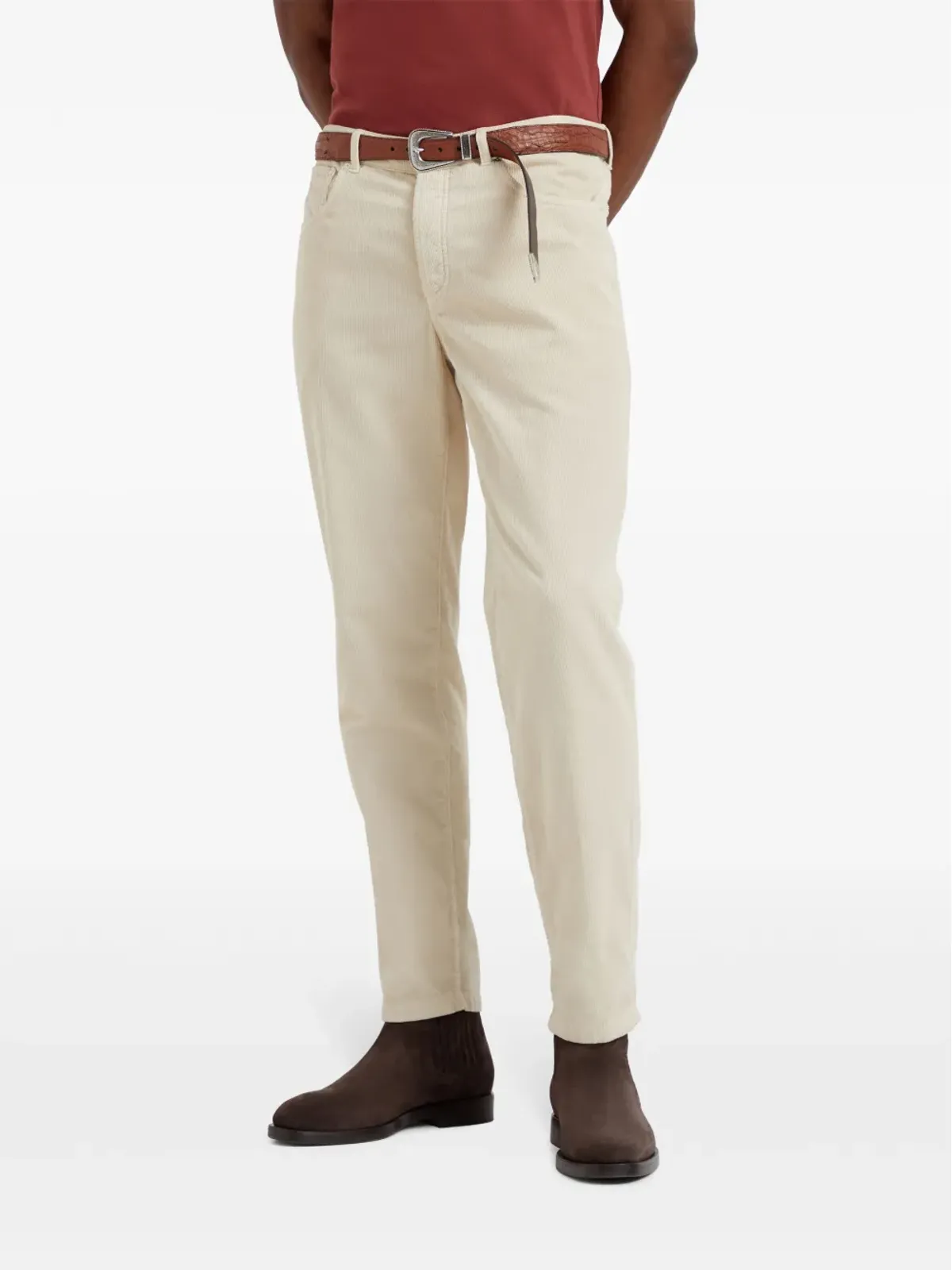 Brunello Cucinelli ストレートレッグ コーデュロイパンツ - 画像2