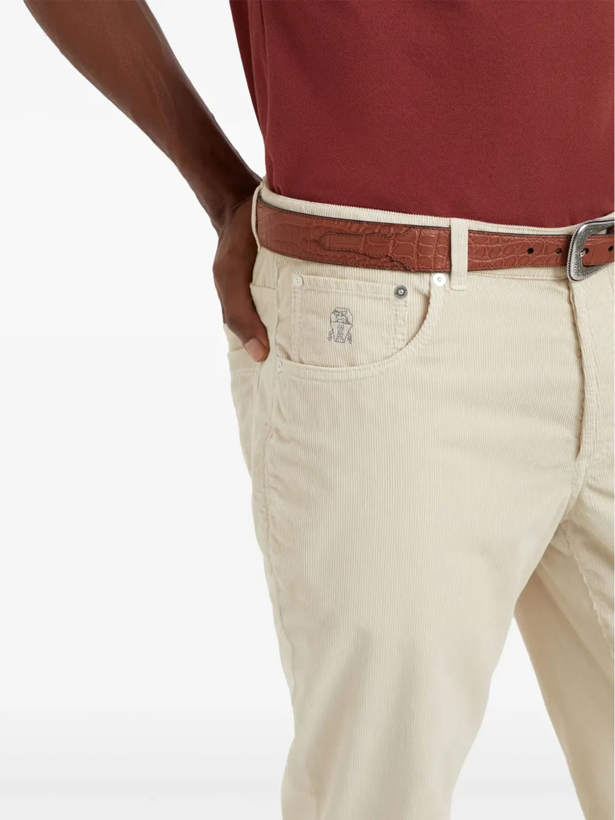 Brunello Cucinelli ストレートレッグ コーデュロイパンツ - 画像4