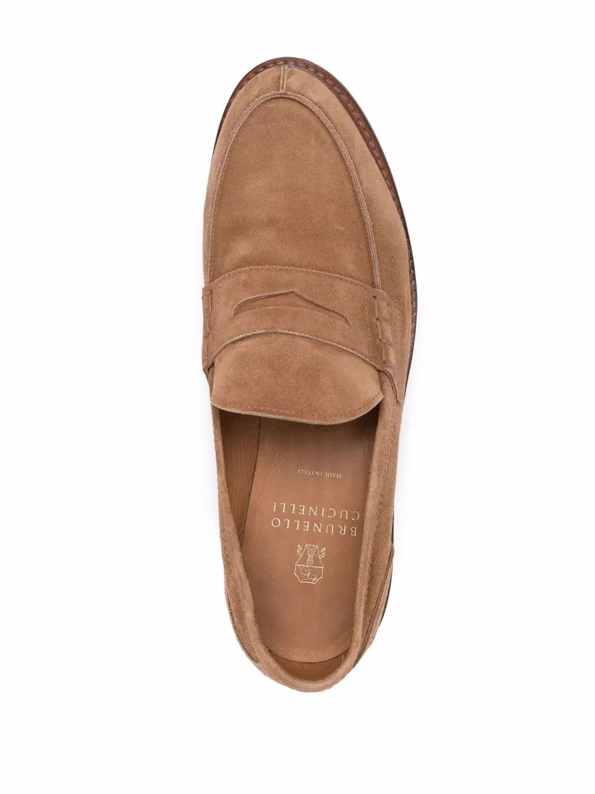 Brunello Cucinelli スエード・ペニーローファー - ブラウン - 画像4