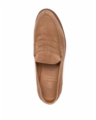 Brunello Cucinelli スエード・ペニーローファー - ブラウン - サムネイル4