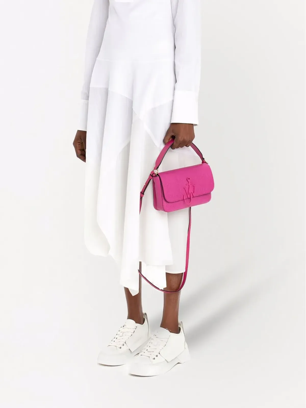 JW Anderson デタッチャブルスリーブ パッチワークドレス - 画像5