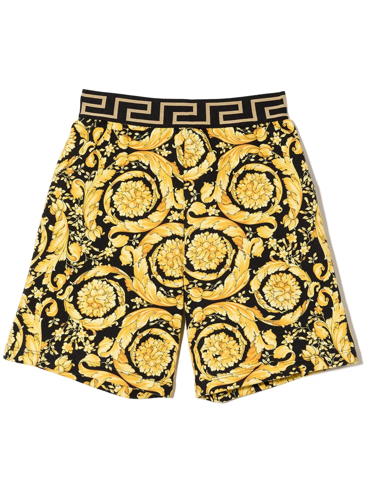 Versace Kids バロッコ キッズプリント コットンショーツ - 画像1