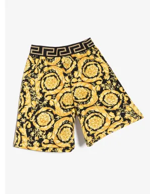 Versace Kids バロッコ キッズプリント コットンショーツ - サムネイル4