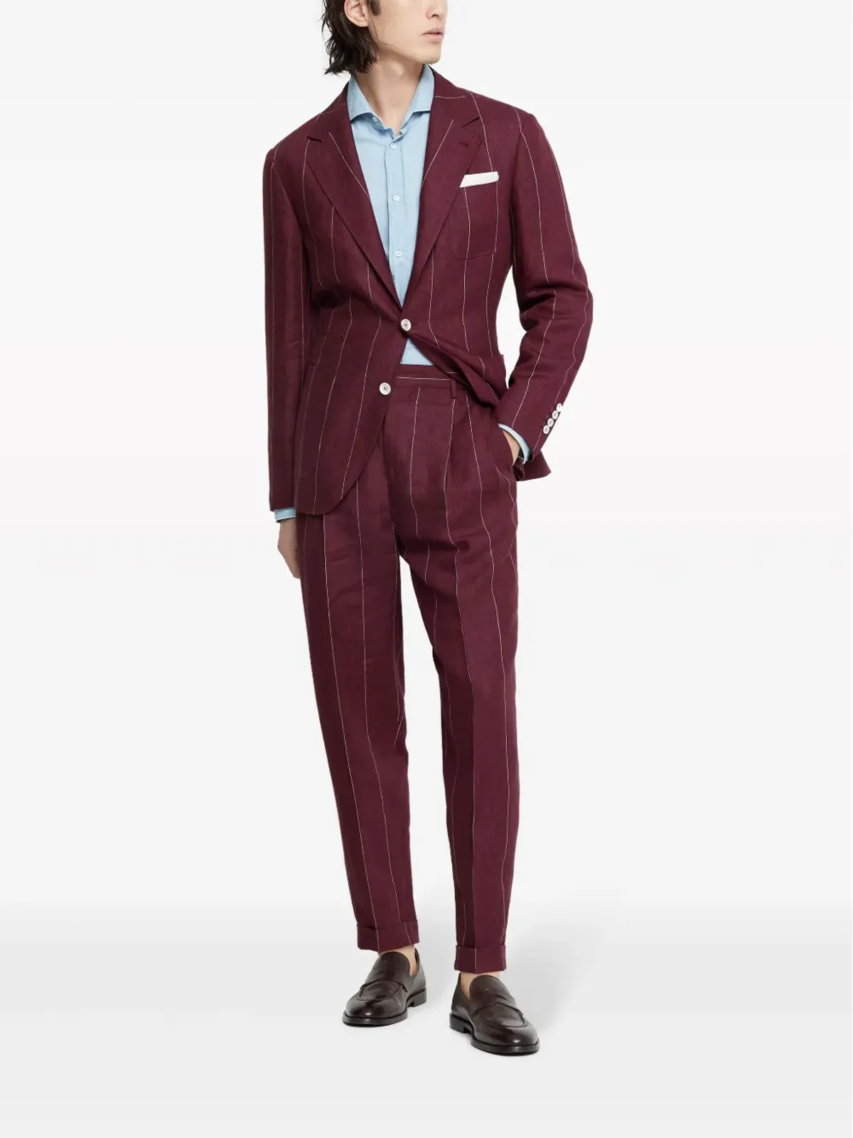 Brunello Cucinelli スプレッドカラーシャツ - 画像2