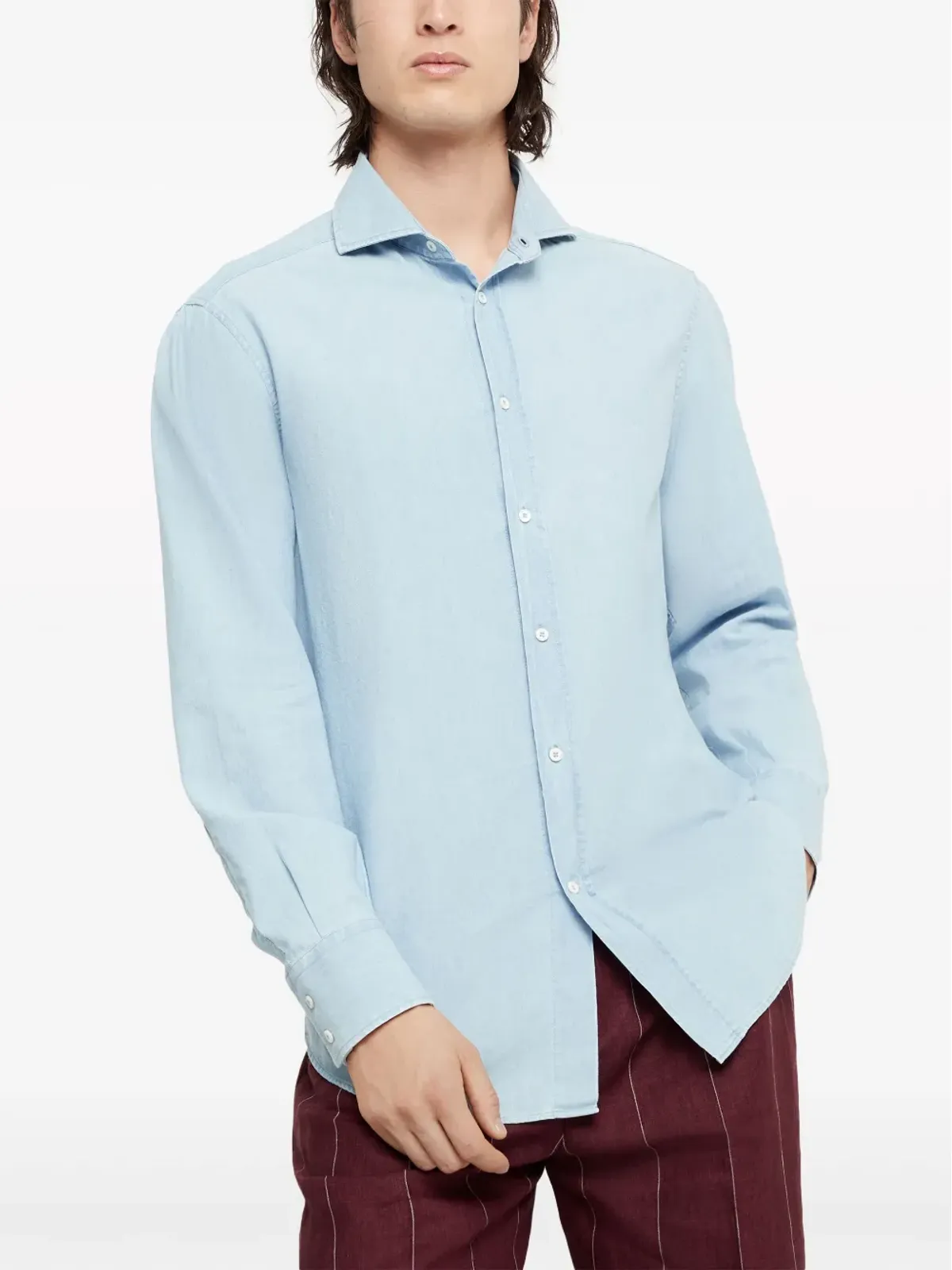 Brunello Cucinelli スプレッドカラーシャツ - 画像3