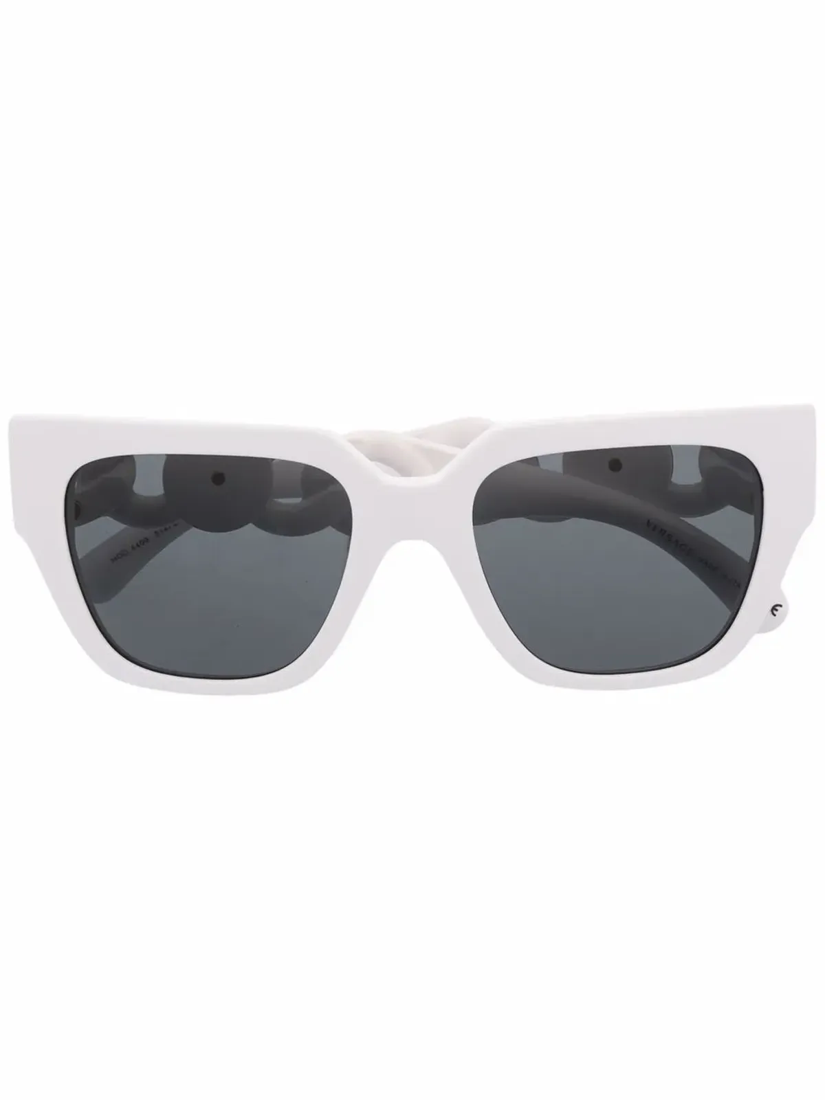 Versace Eyewear チェーンアームサングラス - White - 画像1