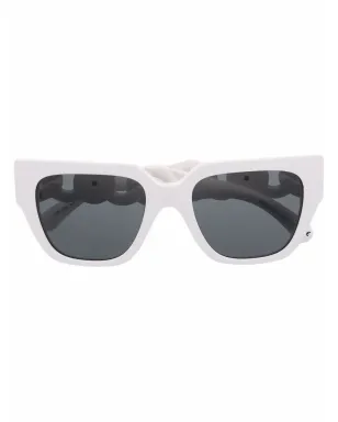 Versace Eyewear チェーンアームサングラス - White - サムネイル1