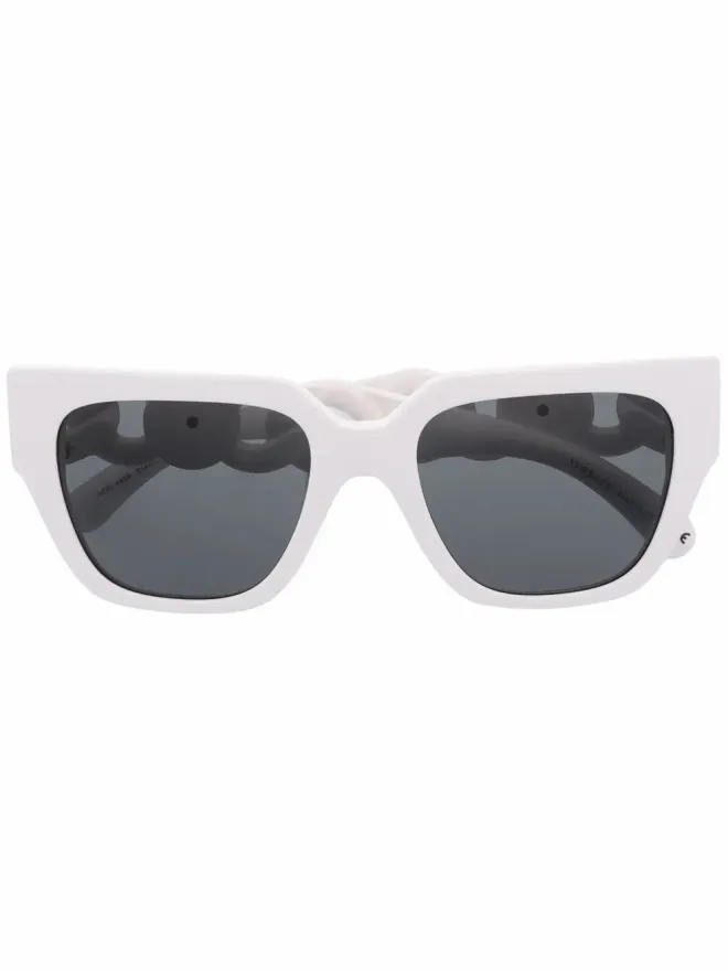 Versace Eyewear Versace Eyewear チェーンアームサングラス - Whiteの商品画像