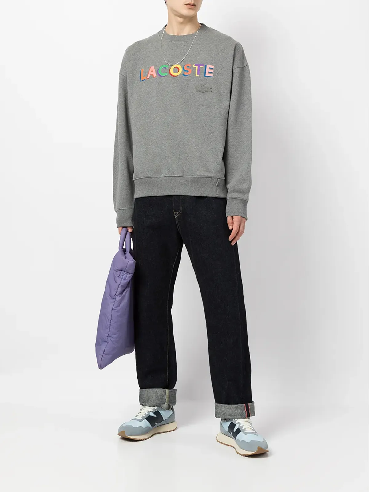 Lacoste ロゴ文字入りスウェットシャツ - 画像2