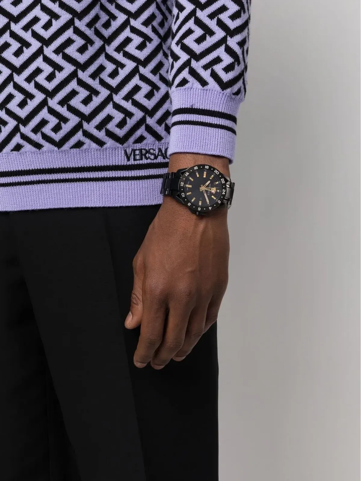 Versace スポーツテックGMT ブラック - 画像2