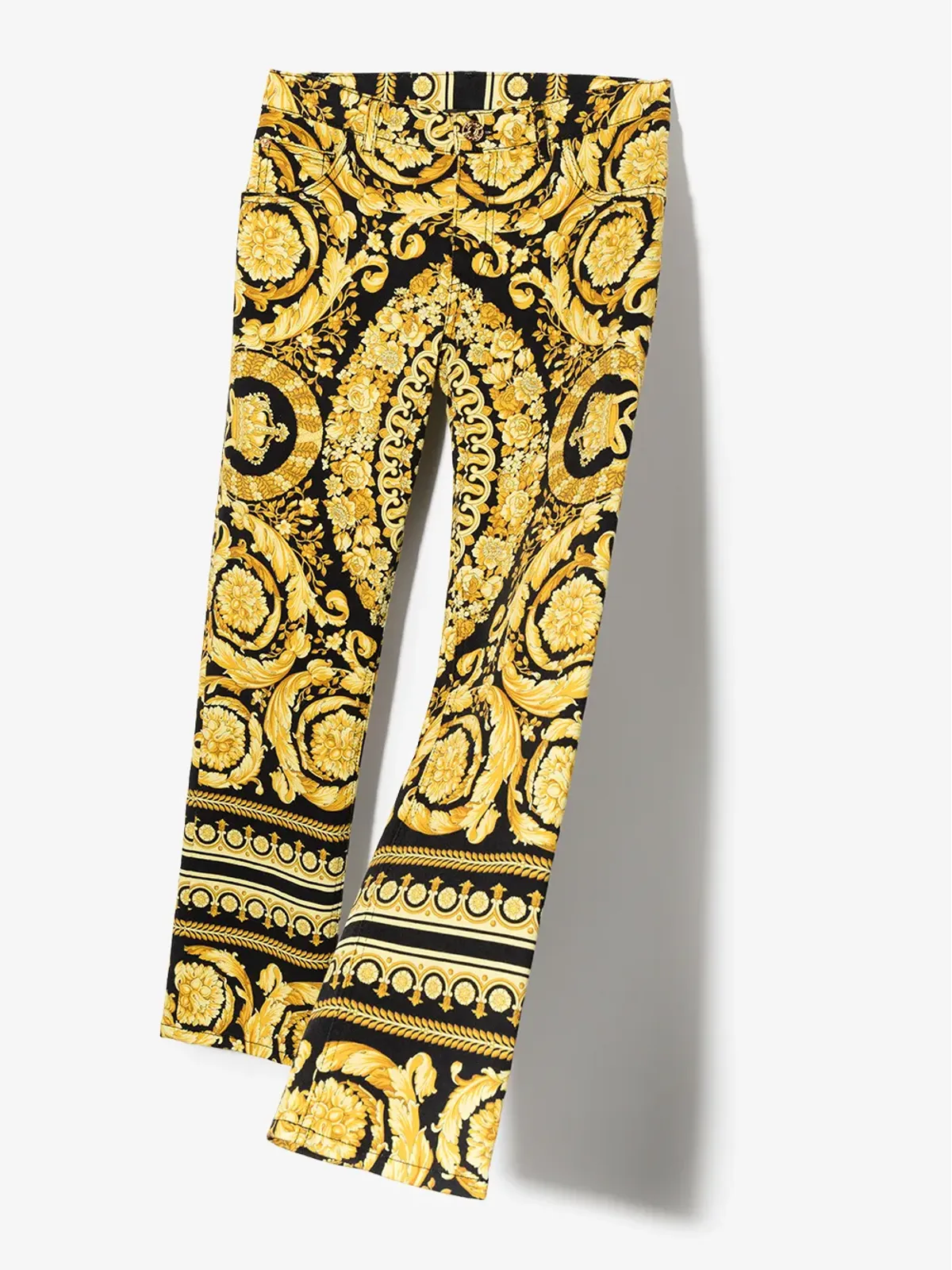 Versace Kids バロッコプリント ストレートジーンズ - 画像2