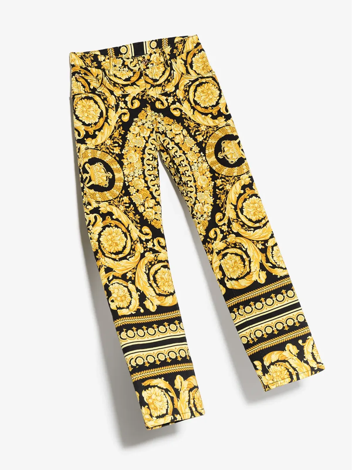 Versace Kids バロッコプリント ストレートジーンズ - 画像3