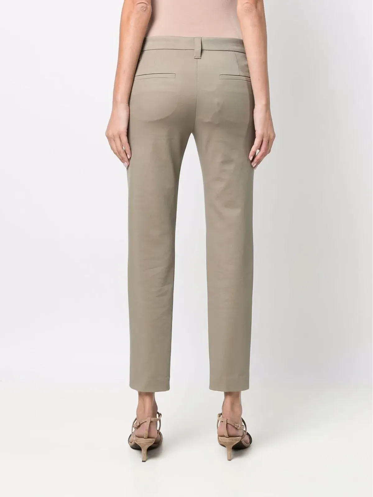 Brunello Cucinelli ゴム入りウエストのクロップドパンツ - 画像4