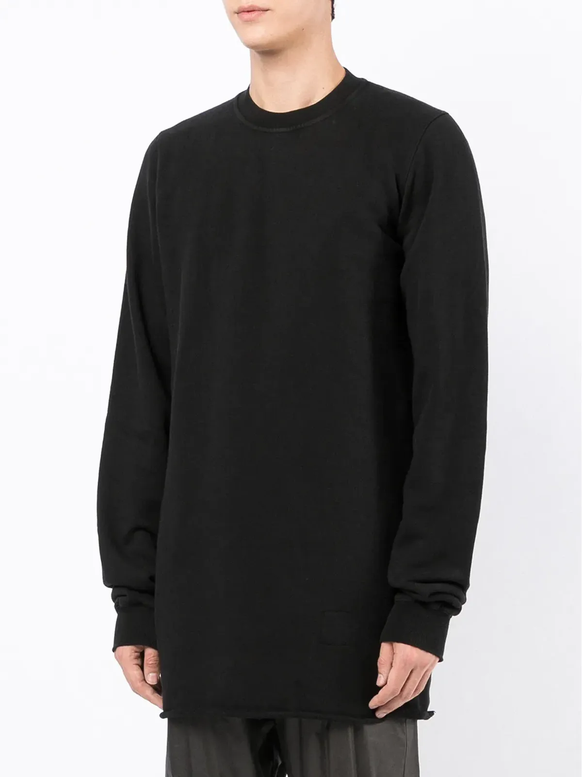 Rick Owens DRKSHDW カットアウト コットン スウェットシャツ - 画像3