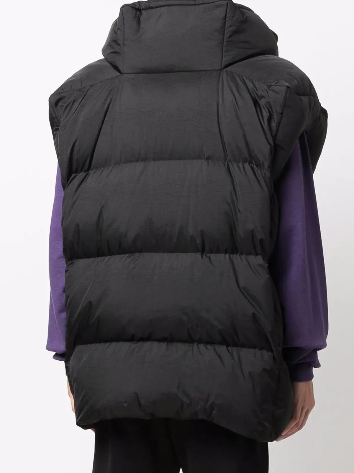 Off-White ダウンフェザー ロゴプリント ジレ - 画像4