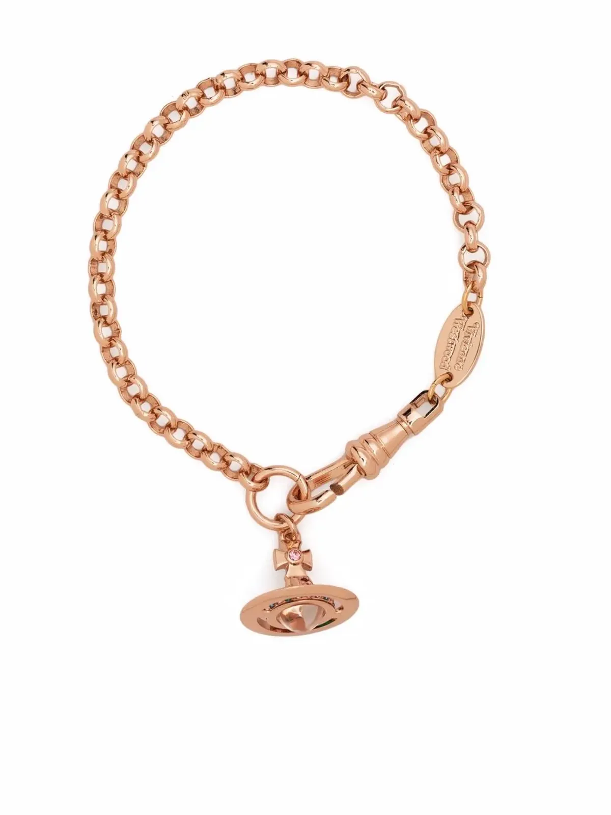 Vivienne Westwood Orbペンダントブレスレット ピンク - 画像1
