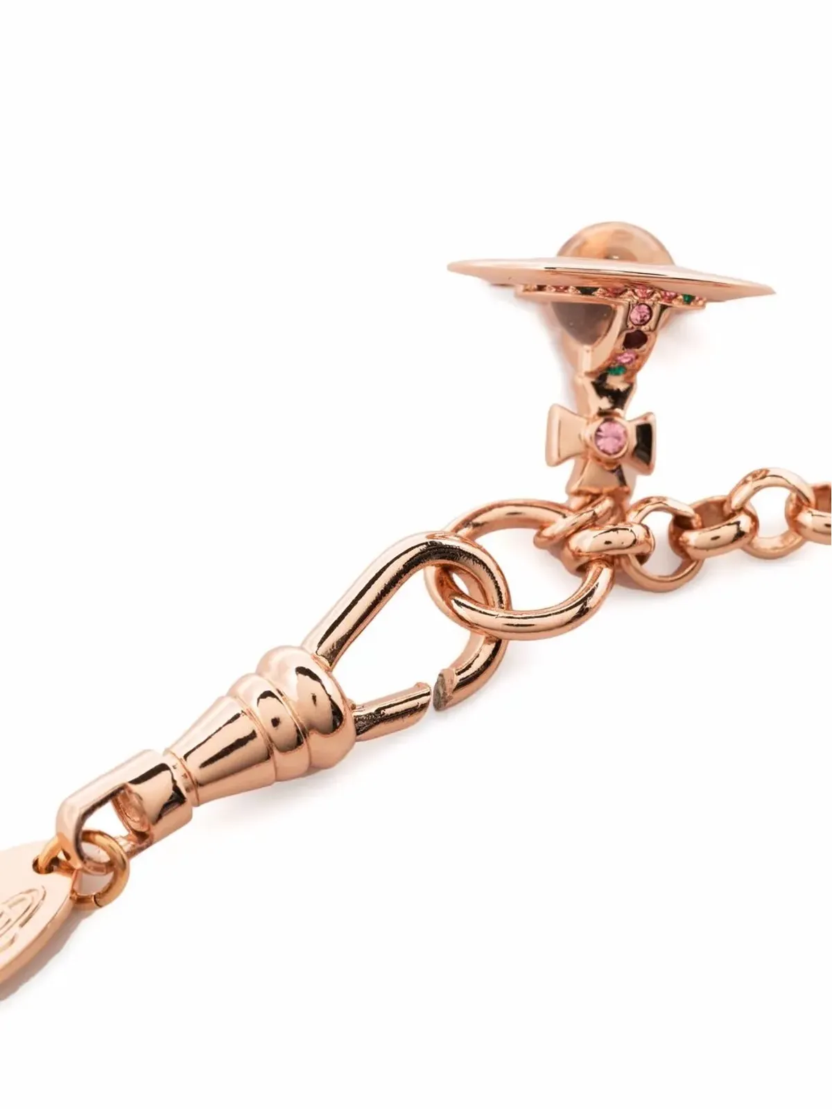 Vivienne Westwood Orbペンダントブレスレット ピンク - 画像3