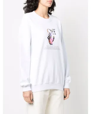 Off-White Caravaggio Hand ロゴプリント スウェットシャツ - サムネイル3
