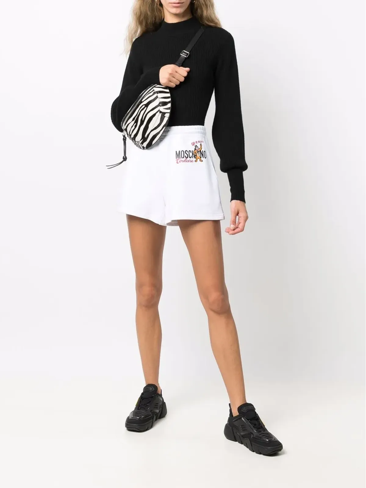 Moschino x Kellogg's ロゴプリント トラックショーツ - 画像2