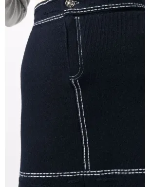 Barrie コントラストステッチ ミニスカート - サムネイル5