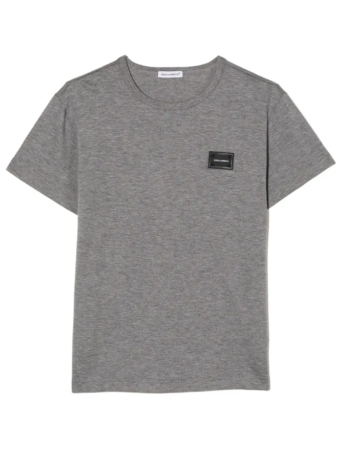 Dolce & Gabbana Kids Dolce & Gabbana Kids スクエアロゴパッチ Tシャツの商品画像