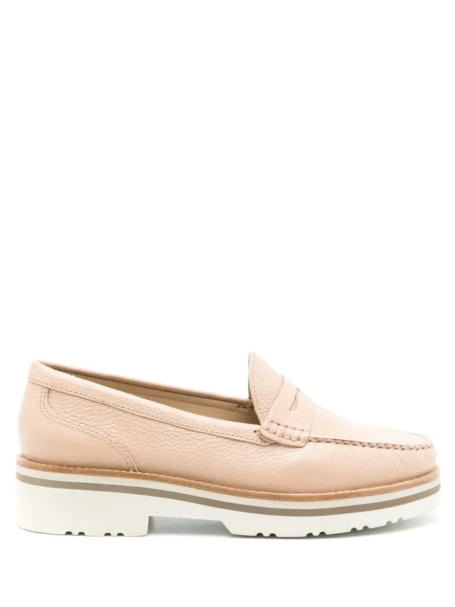 Sarah Chofakian Sarah Chofakian ヴェローナ レザー ローファー - ニュートラルカラーの商品画像