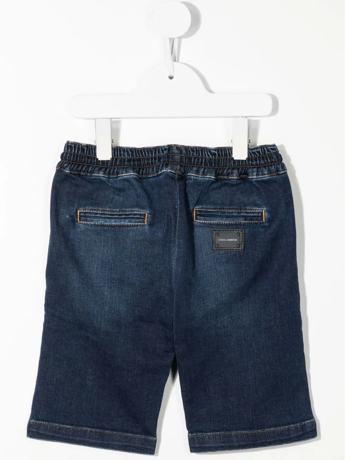 Dolce & Gabbana Kids ドローコード入りデニムショーツ - 画像2