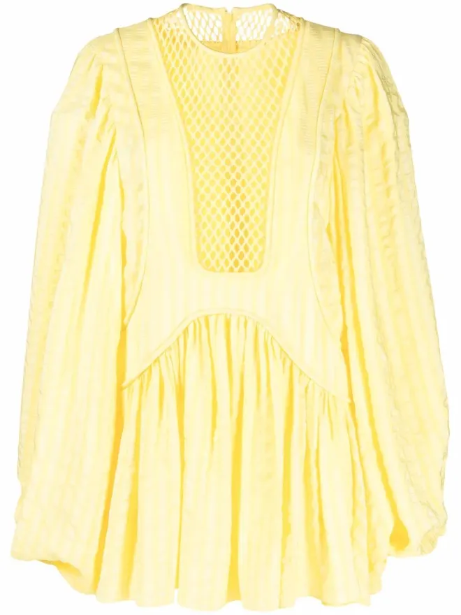Stella McCartney Stella McCartney メッシュパネル シフトドレスの商品画像