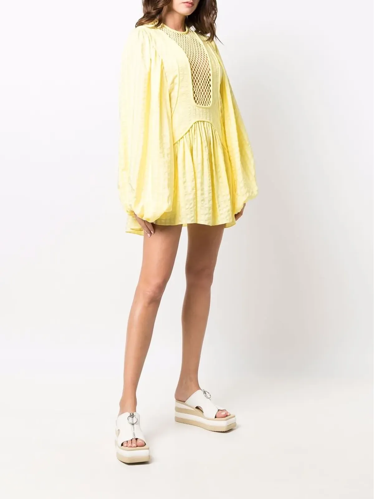 Stella McCartney メッシュパネル シフトドレス - 画像3