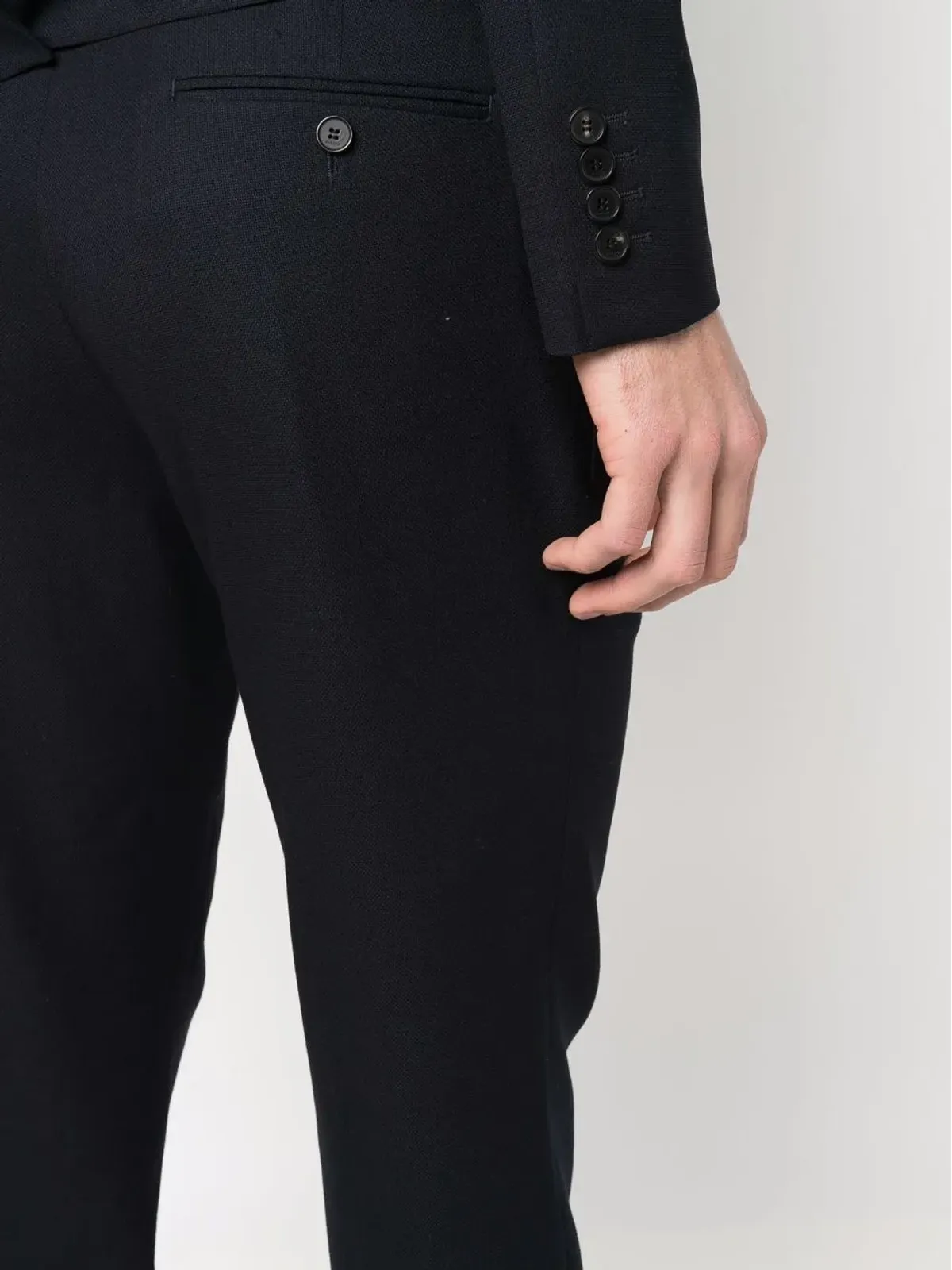 SANDRO テーラードウールパンツ ブルー - 画像5